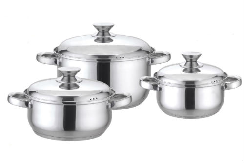 Batería Pavia 6 piezas acero inoxidable