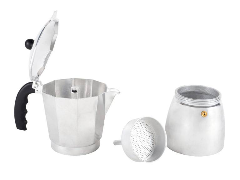 Cafetera Fantuzzi Express Luna 3 Tazas Aluminio