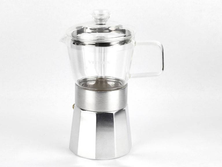 Crystal Cafetera Aluminio 9 Tazas