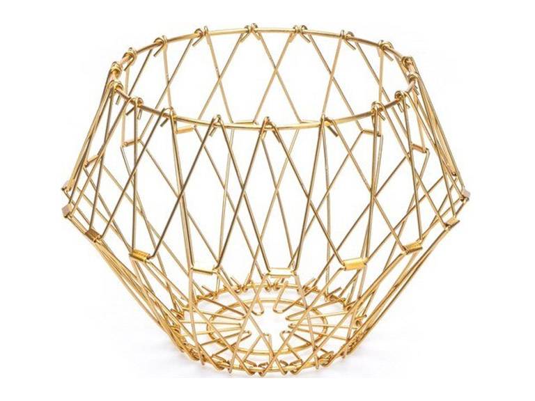 FRUTERO MULTIFORM. AJUSTABLE. METAL DORADO