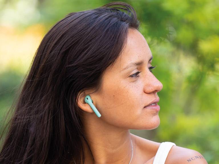 Audífonos Bluetooth Rm12 Celeste