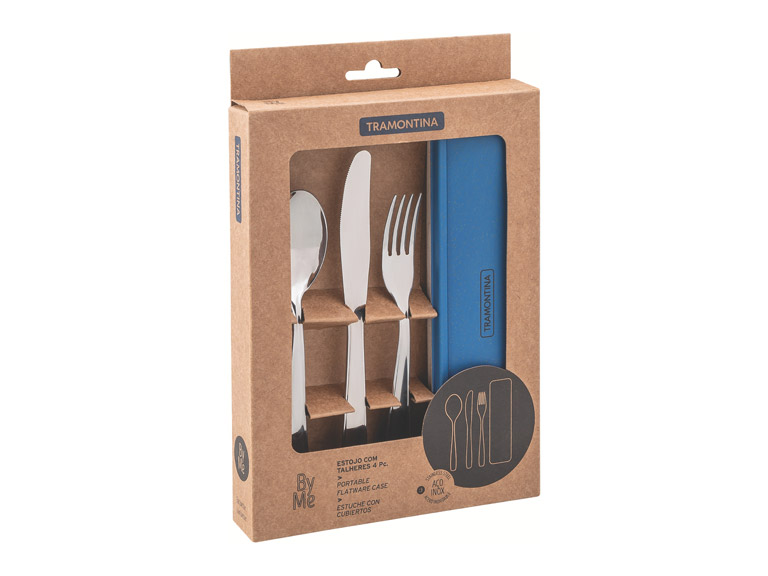 Set 4 piezas tapa azul