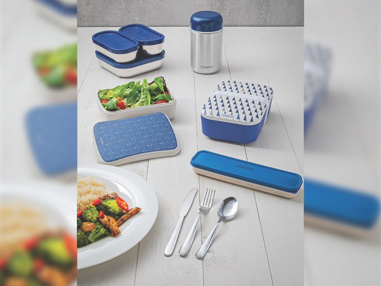 Set 4 piezas tapa azul