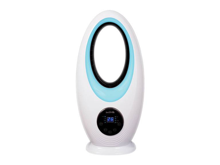 Ventilador sin aspas con luz LED