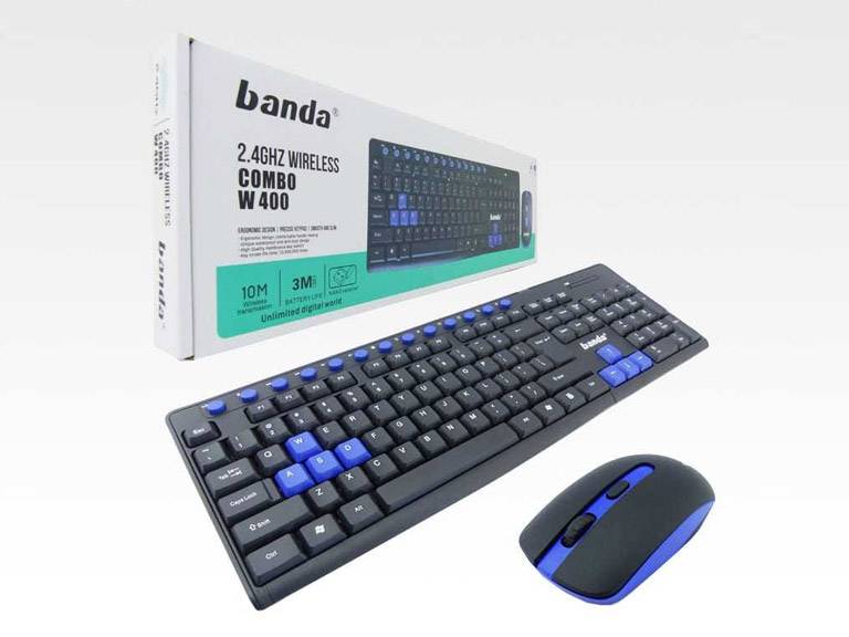 Teclado Mouse Gamer Banda Inalambrico