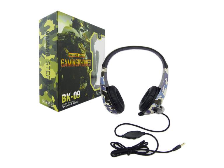 Audifono Gamer Tecno BK-09 Camuflado
