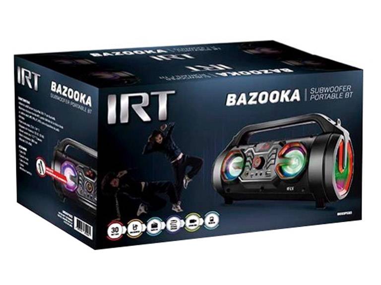Bazooka Speaker Microfono Frontal Orange