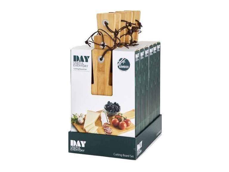 Set 3 Tablas De Bamboo Con Rodillos
