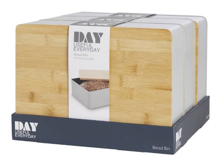Panera Metal Con Tapa De Madera
