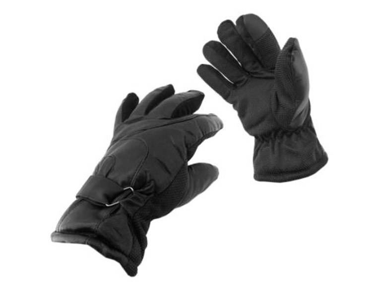 Guante Cuero de Moto Grip Negro Importclick