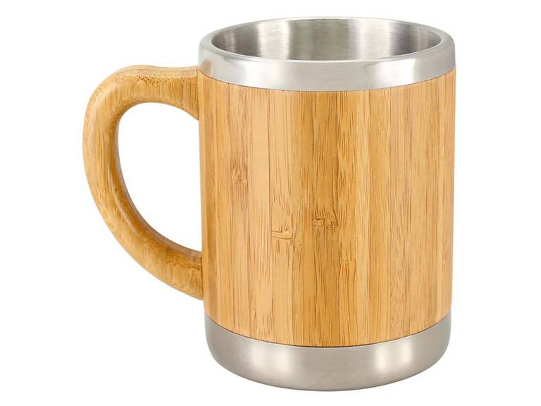Mug Taza Madera Bamboo con Asa Ecologico 350 cc Importclick