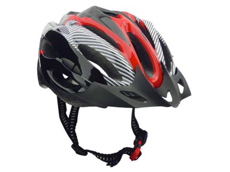 Casco Rojo Bicicleta Profesional Full Seguridad con Luz