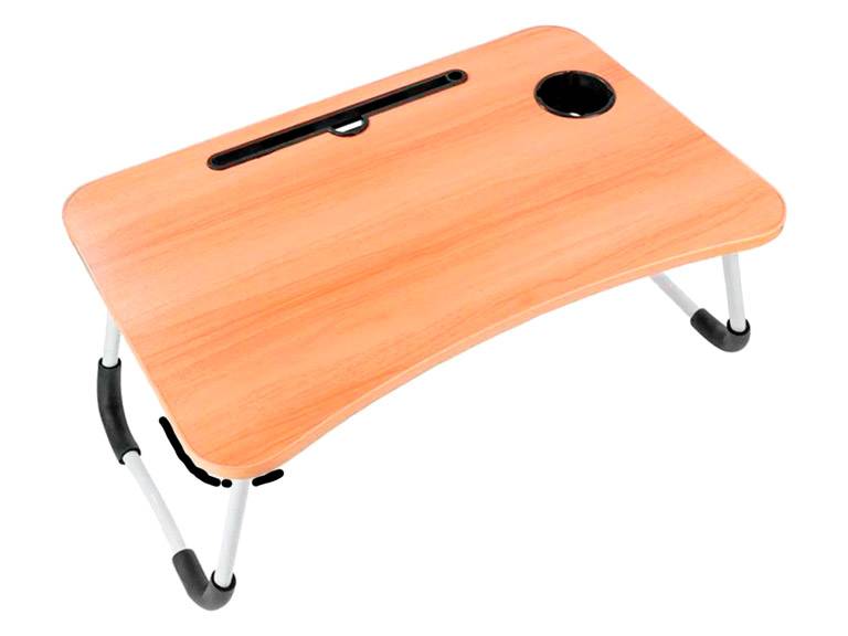 Bandeja Mesa Madera para notebook con posa vaso Importclick