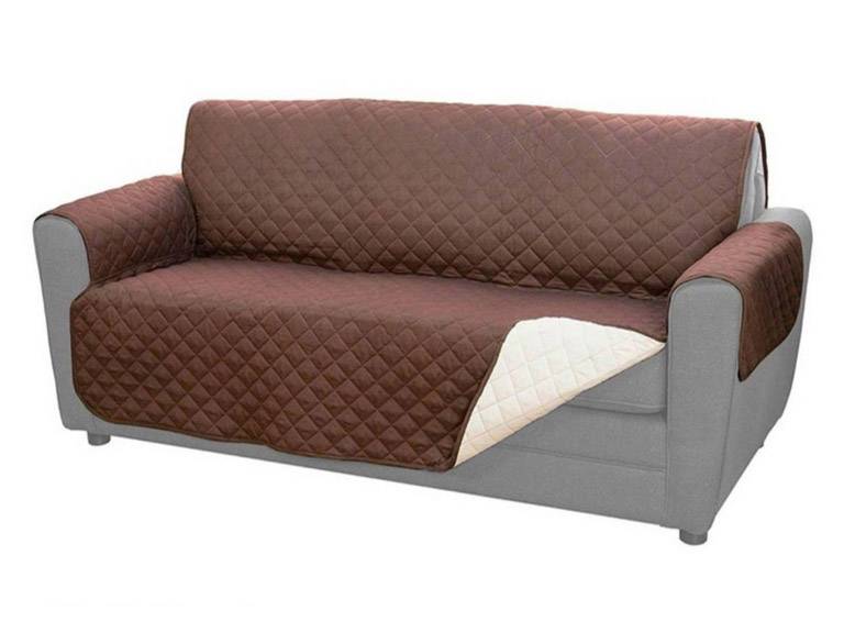 Cobertor Protector Sofá Sillón 2 Cuerpos Café Importclick