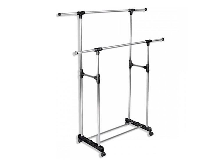 Perchero Doble Organizador Colgador con Ruedas Importclick