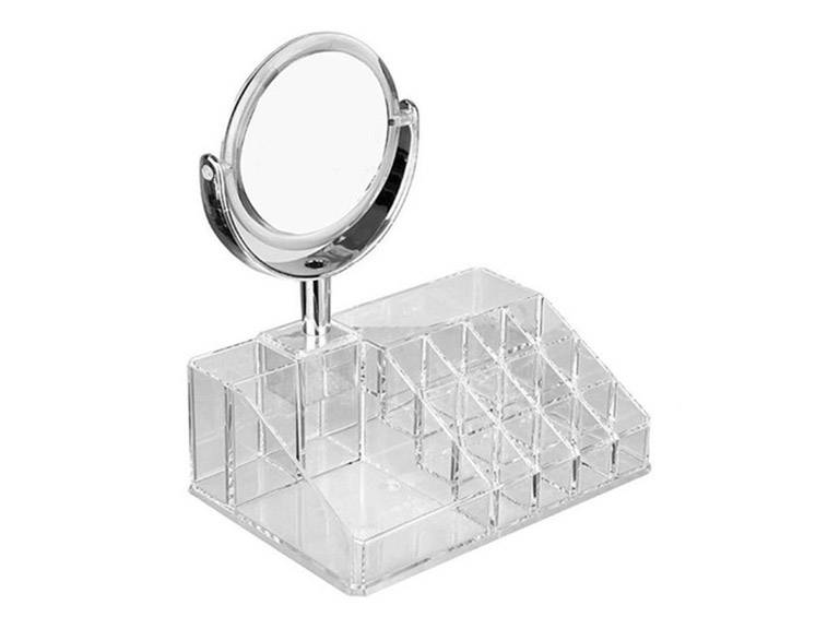 Cosmetiquero con Espejo Organizador de Maquillaje Importclick