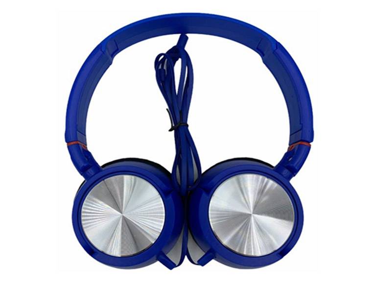 Audífono Plus Extra Bass Azul con Cable Importclick