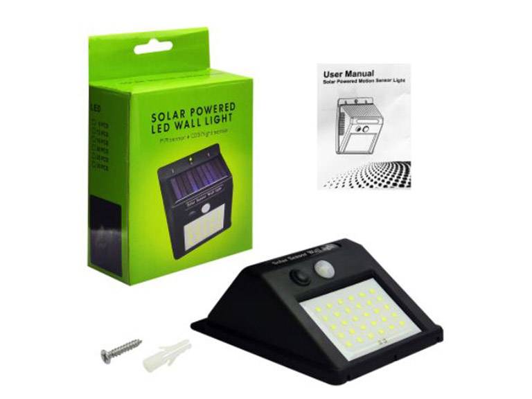 Foco Solar 30 LED Con Sensor De Movimiento Importclick