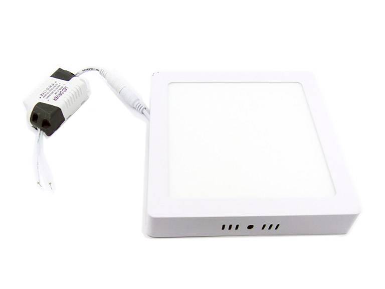 Foco LED Panel 12 Watt Cuadrado Sobrepuesto Luz Blanca Importclick