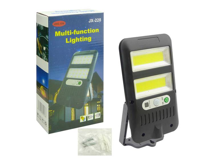 Foco Solar 2 COB LED con Sensor Movimiento Importclick