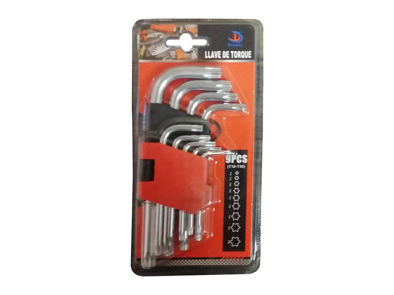 Kit Llave de Torque Forma Estrella 9 Piezas Importclick