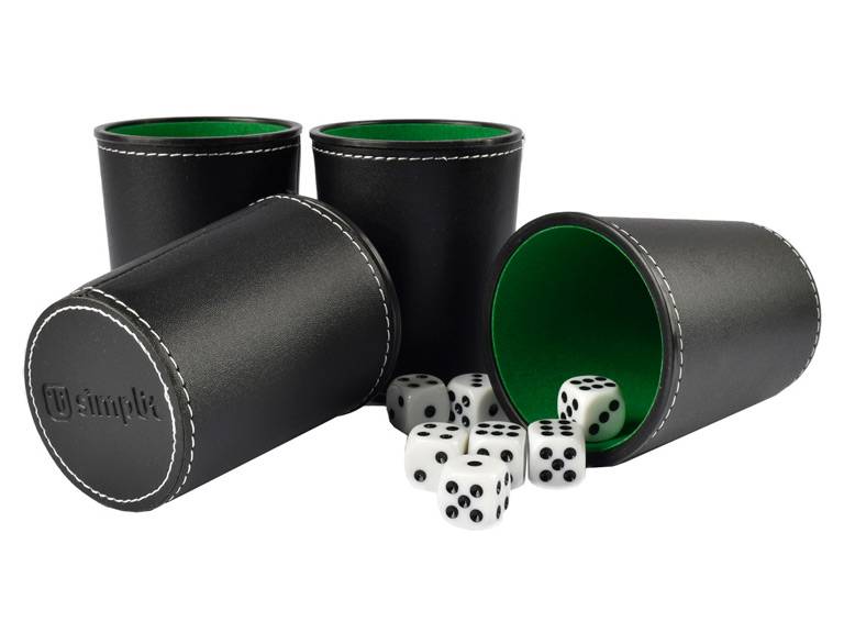 Juego De 4 Cachos Eco Cuero Negro