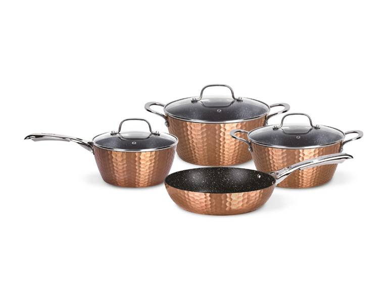 Batería de Cocina Antiadherente Copper 7 Piezas