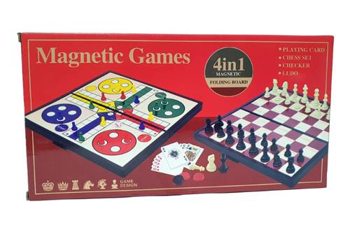 Juegos de mesa plegables magnéticos 4 en