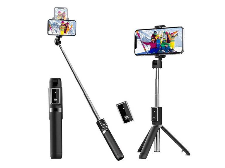 Trípode Selfie Cámara Celular  Negro Importclick