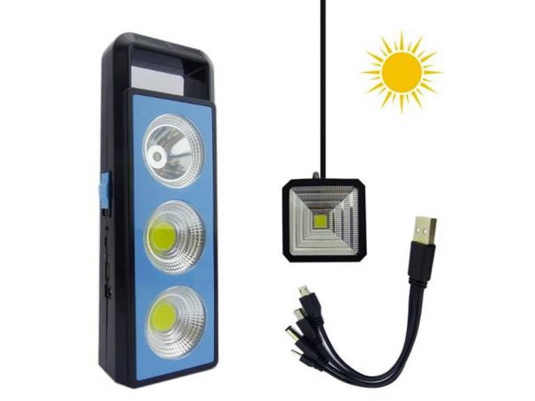 Kit Solar Portátil con accesorios