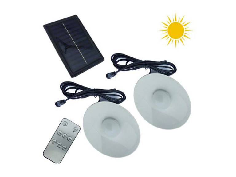 Lámpara LED Solar Tipo Campana Set X2