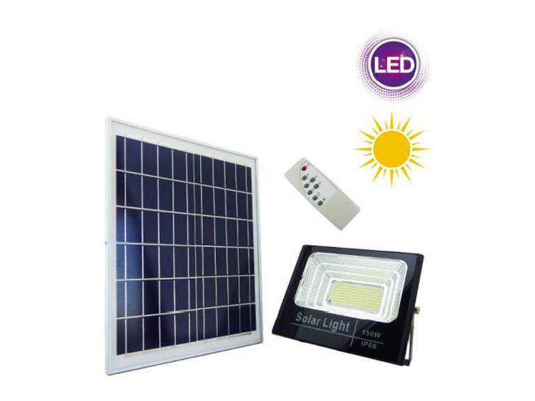 Foco Solar 300 LED 150W con Panel Solar