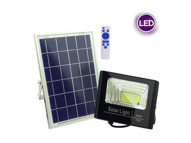 Foco Solar 62 LED 40W Luz Fria