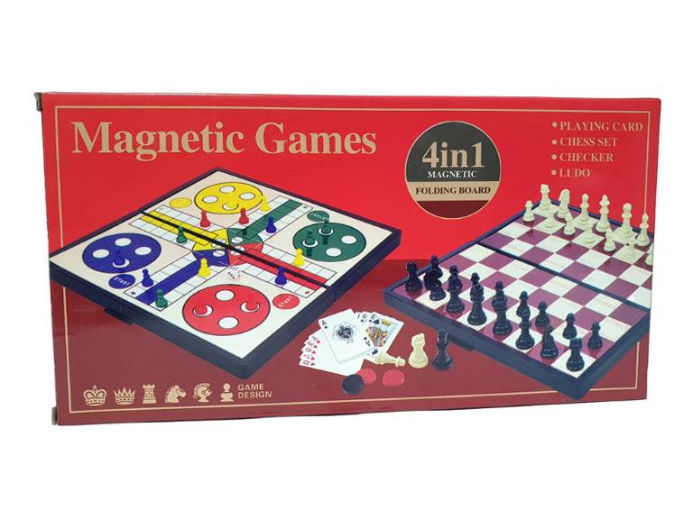 Juegos de mesa plegables magnéticos 4 en