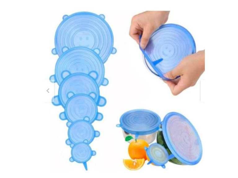 Pack 6 Tapas Silicona Menaje Cocina Importclick