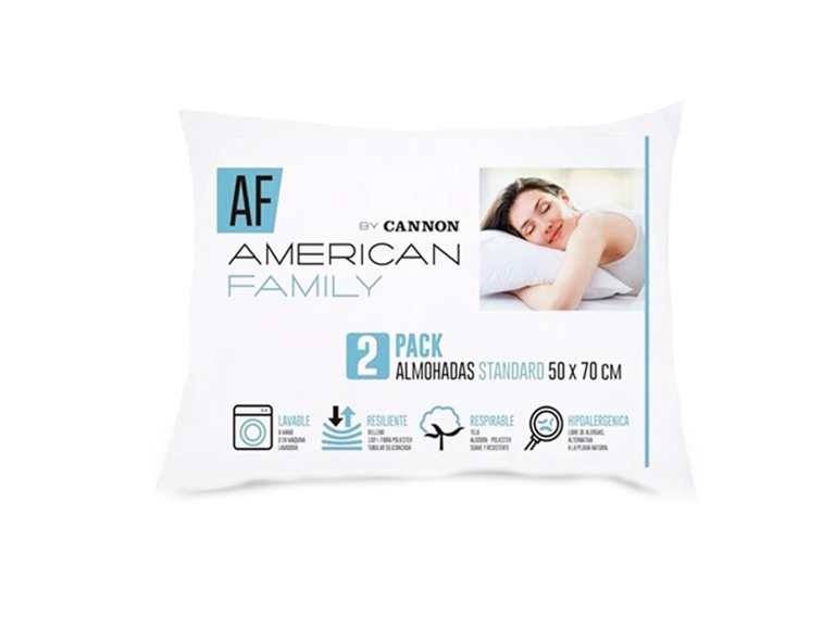 Pack 2 Almohadas Memoria Cannon Flex Hip Importclick