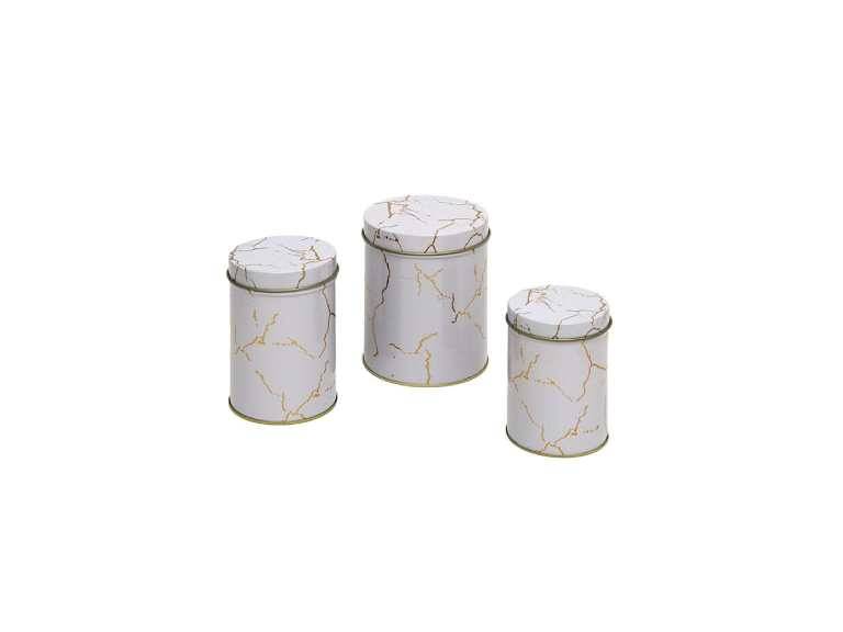 Lata Decorativa Set x3 14x11 13x9 11x8 cm