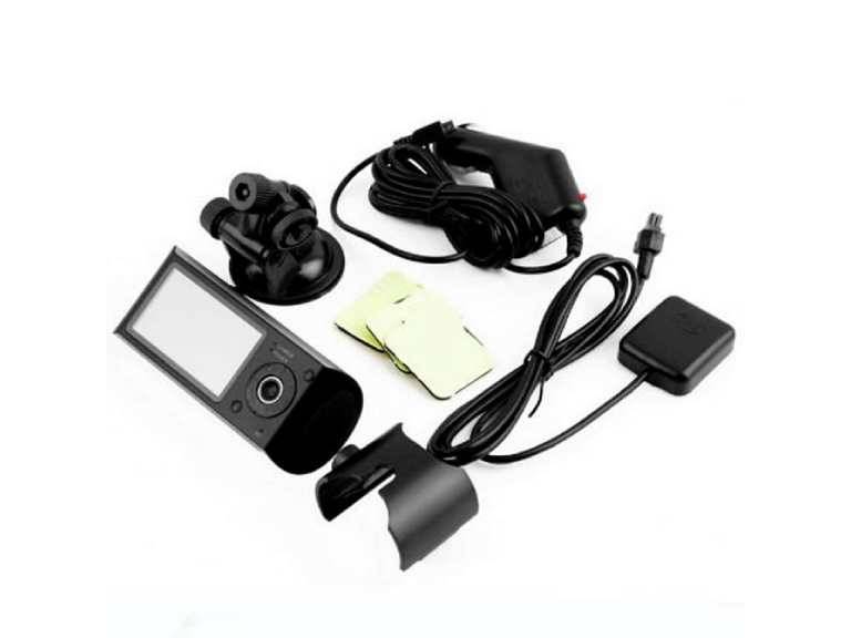 Cámara De Video Camtek R300 Dvr Hd Doble Auto Gps