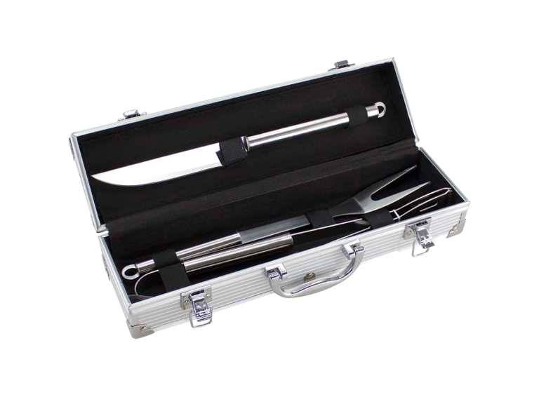 Set Maletín Deluxe Metálico asado 3 Herramientas Importclick