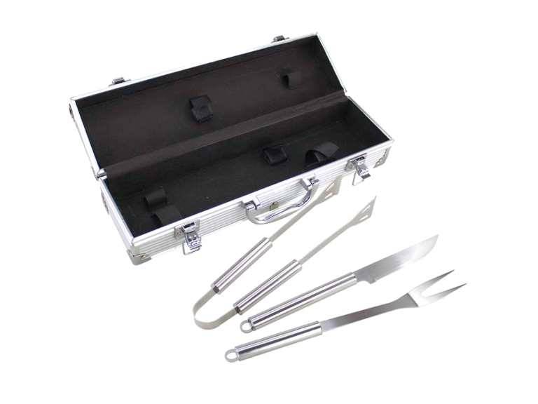 Set Maletín Deluxe Metálico asado 3 Herramientas Importclick