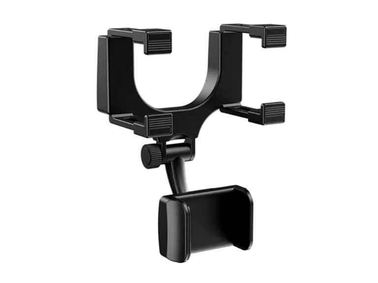 Soporte Celular Espejo Automovil Negro Importclick