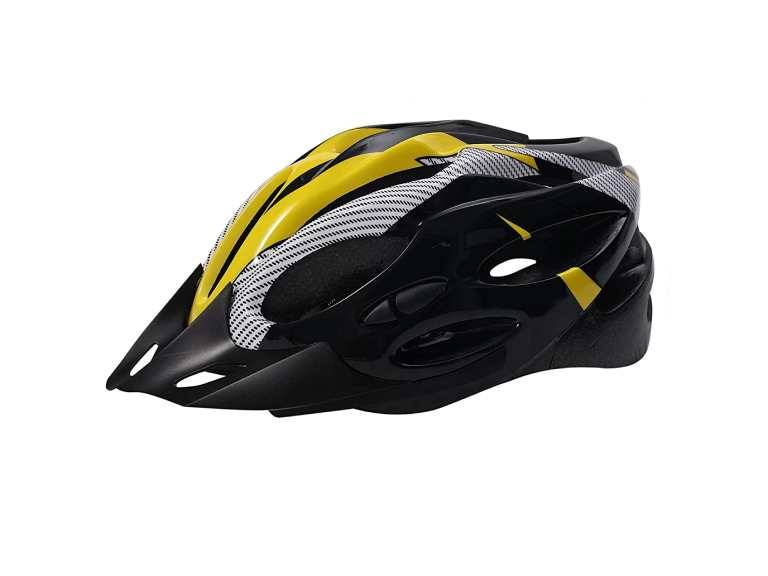 Casco Amarillo Bicicleta Profesional Full Seguridad con Luz Importclick