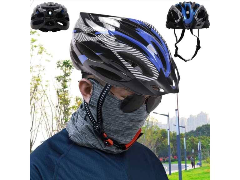 Casco Bicicleta Profesional Full Seguridad Azul Importclick