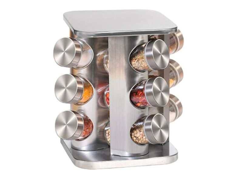 Set Especieros Aliños Giratorio 12 Frascos Cocina Importclick