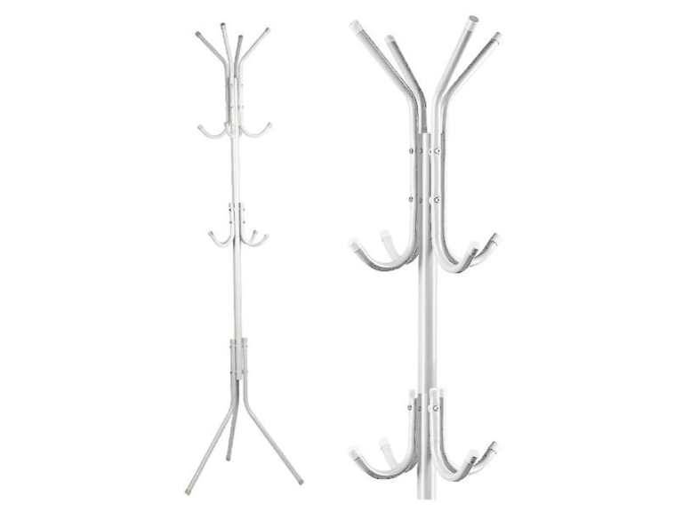 Colgador Perchero Metálico Trípode Blanco 165cm x 42cm Importclick