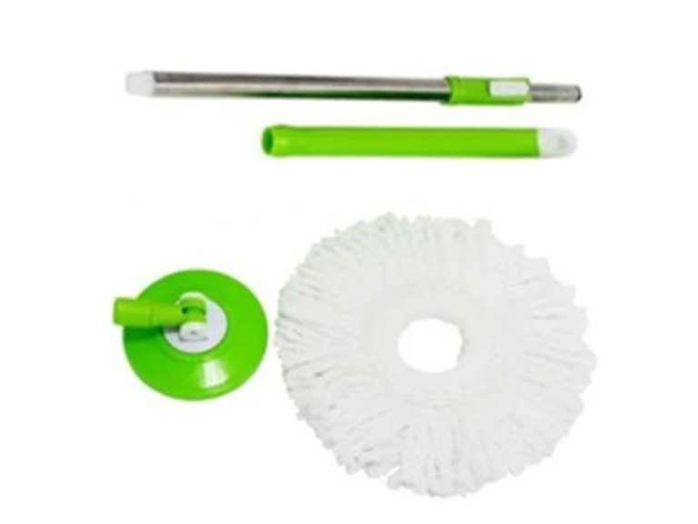 Mopa Giratoria 360º Verde Trapeador Canasto Acero Inoxidable Importclick
