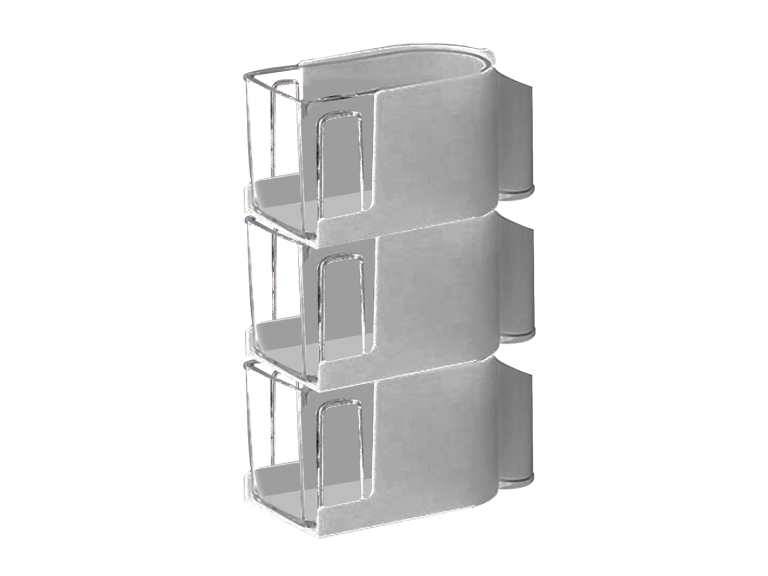 Caja Condimentos Cocina 3 Compartimientos Pared Importclick