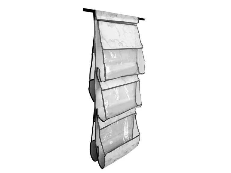 Organizador Closet Plegable para Ropa 5 Bolsillos Blanco Importclick