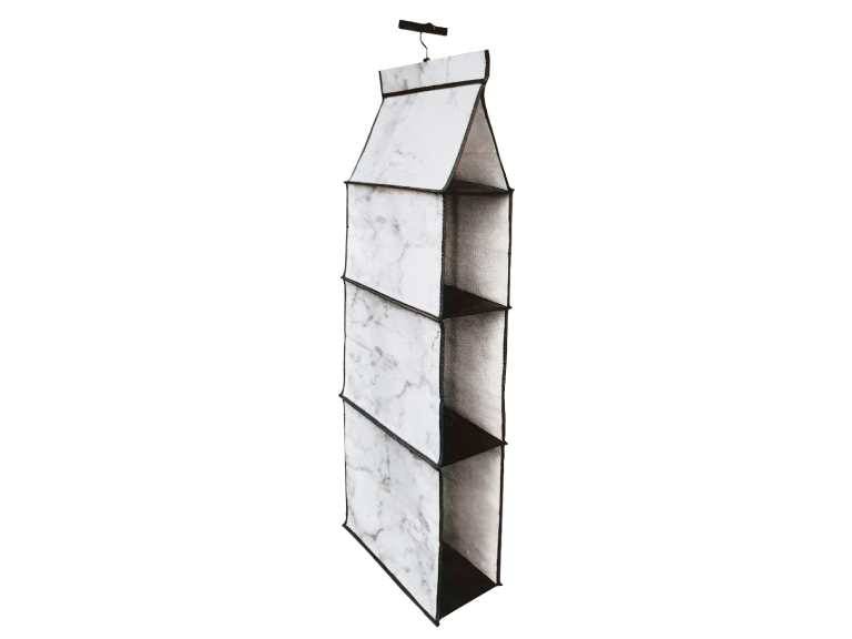 Organizador Closet Hogar Plegable para Ropa 3 Divisiones Gris Importclick