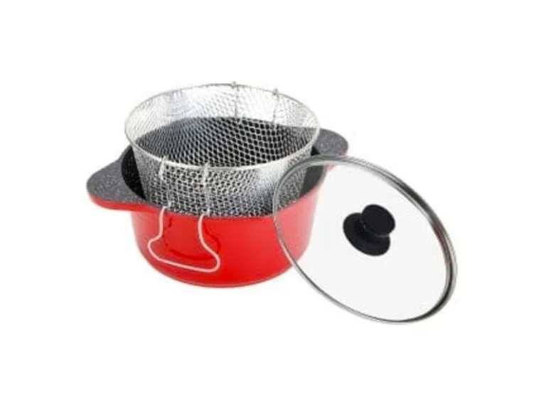 Olla Freidora Antiadherente Cocina con 3 Piezas Importclick